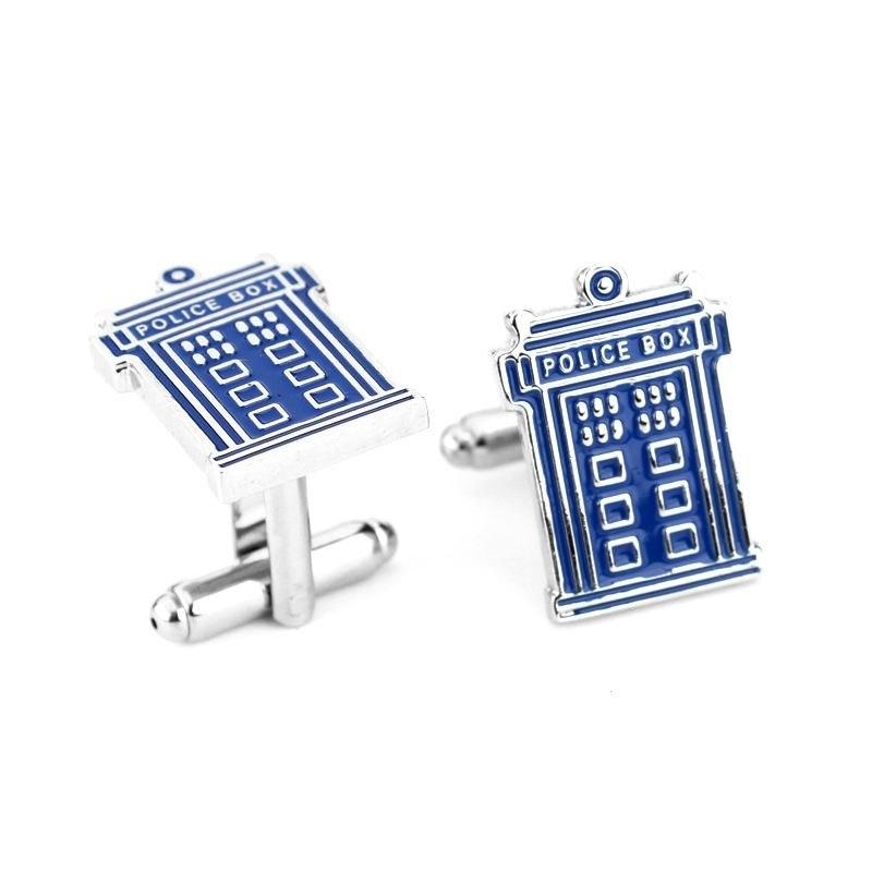 Doctor Who Tardis Cufflinks - Minimum Mouse