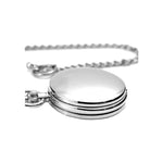 Double Opening Silver Mechanical Hand Wind Pocket Watch - Minimum Mouse
