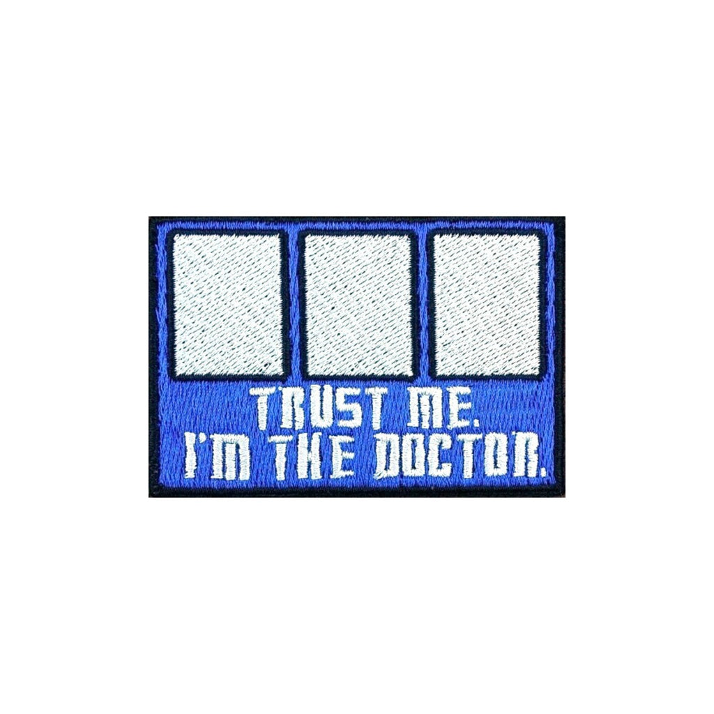 Dr Who Trust Me I'm The Doctor Iron On Patch - Minimum Mouse