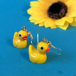 Yellow Rubber Duck Earrings