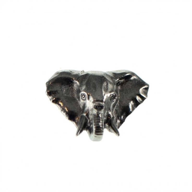 Elephant Head Pewter Lapel Pin Badge - Minimum Mouse