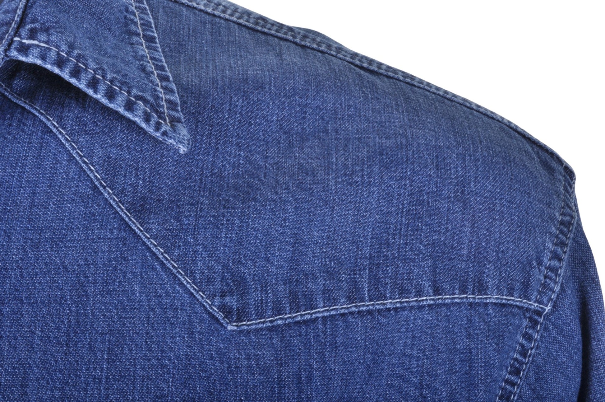 Esprit Blue Denim Western Shirt M - Minimum Mouse