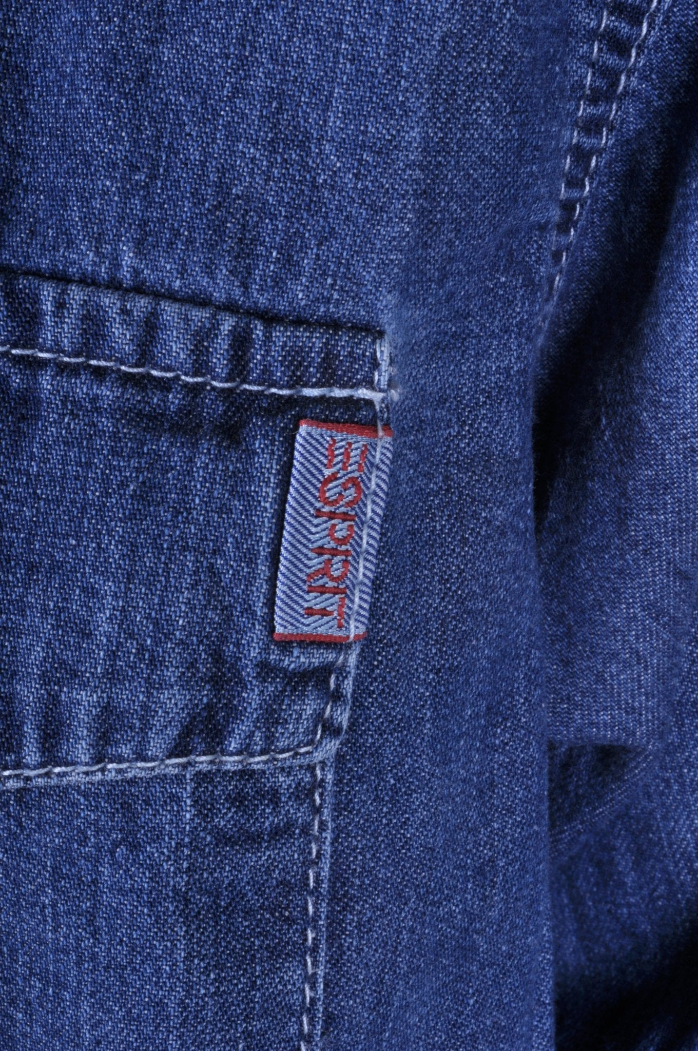 Esprit Blue Denim Western Shirt M - Minimum Mouse