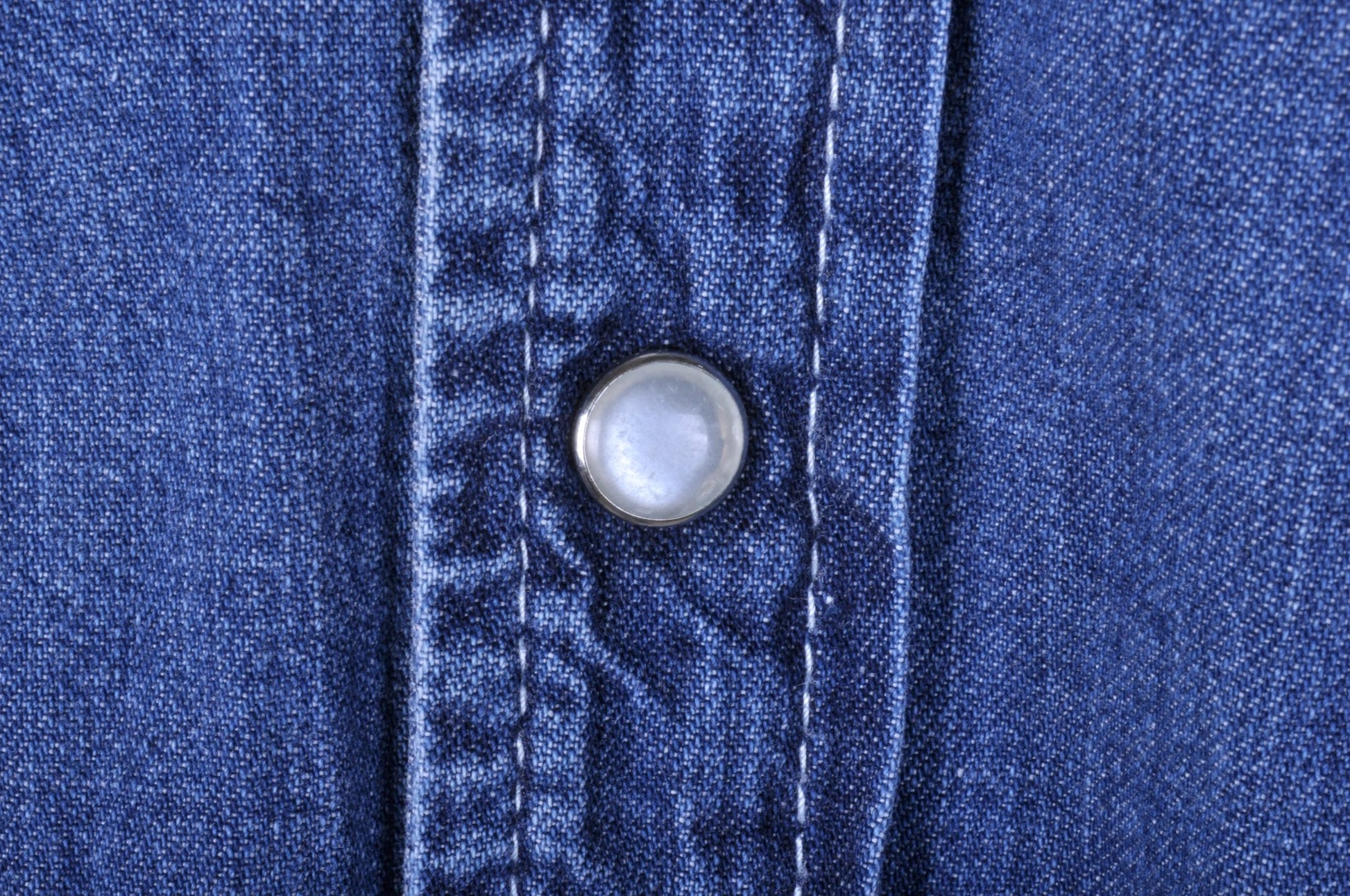 Esprit Blue Denim Western Shirt M - Minimum Mouse