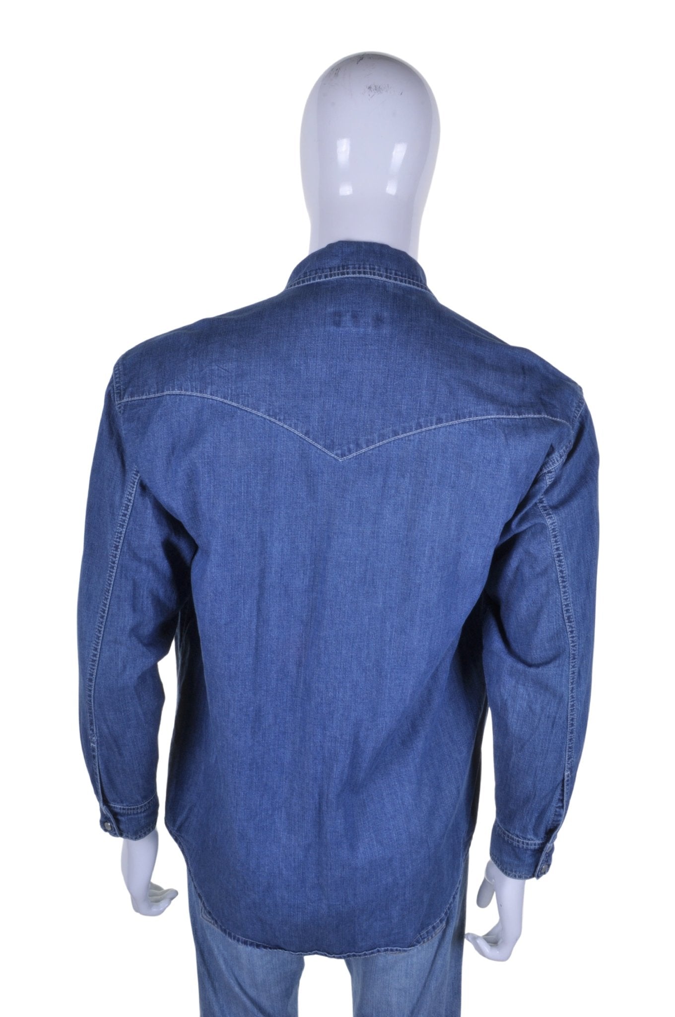 Esprit Blue Denim Western Shirt M - Minimum Mouse