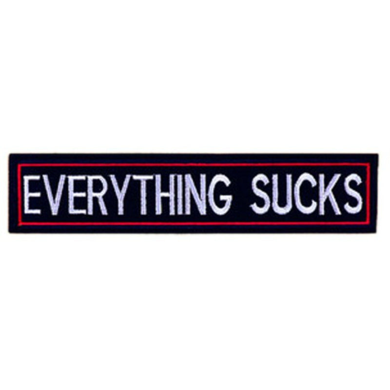 Everything Sucks Iron On Patch - Minimum Mouse