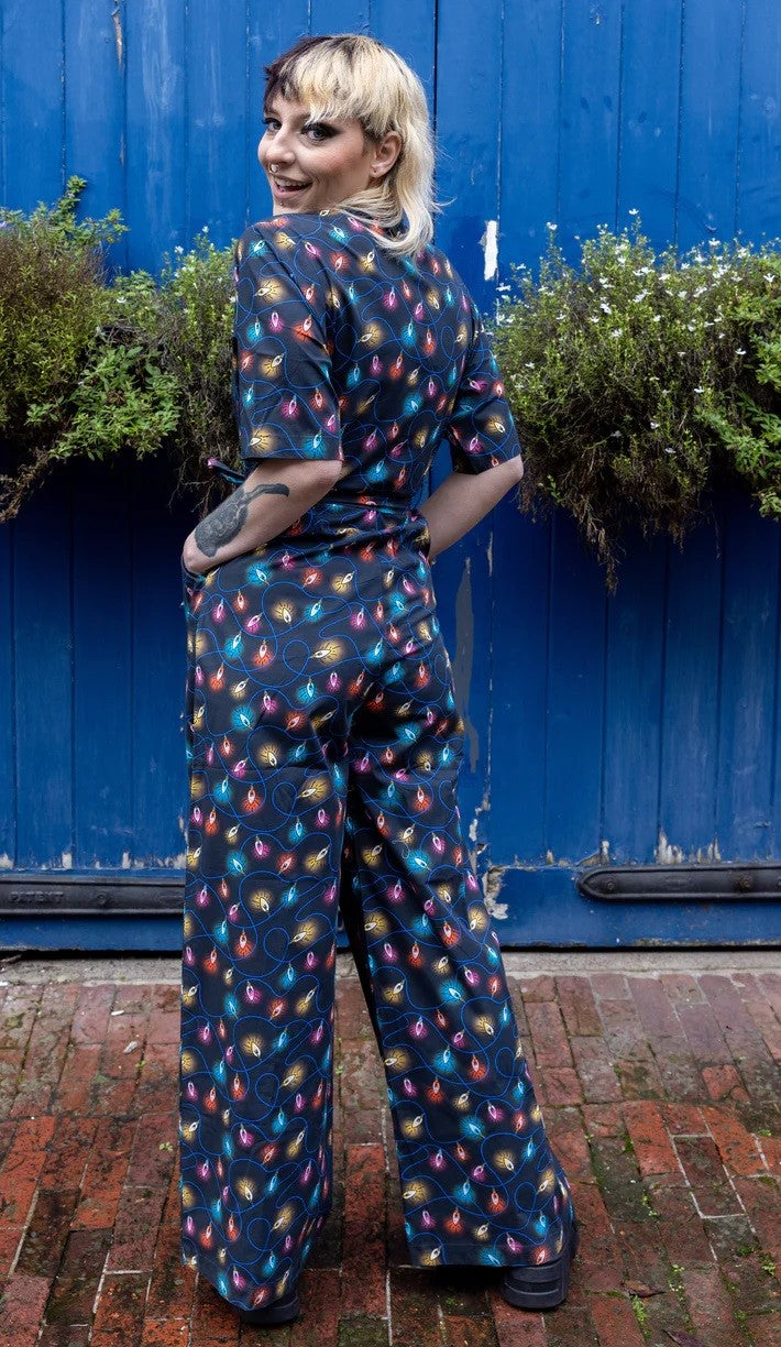 Fairy Lights Print Jumpsuit by Run and Fly