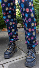 Fairy Lights Print Stretch Twill Cotton Dungarees by Run and Fly