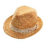 Floral Band Straw Trilby Hat - Minimum Mouse