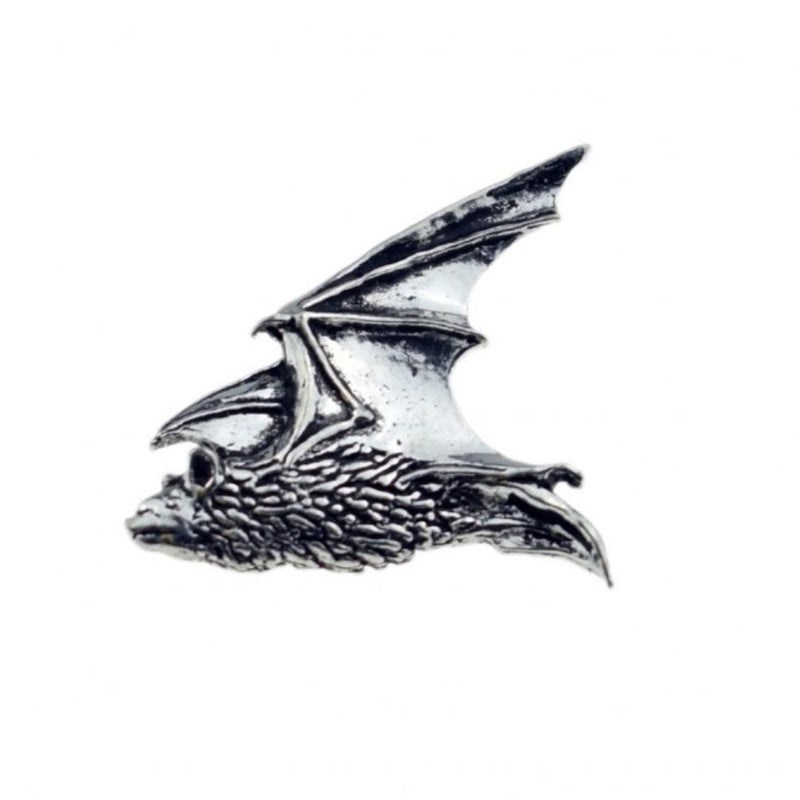 Flying Bat Pewter Lapel Pin Badge - Minimum Mouse