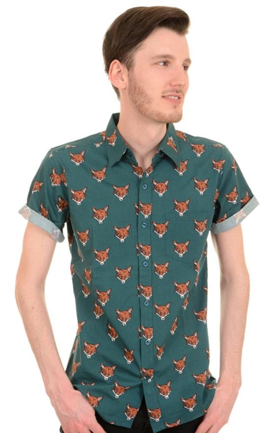 Fox Print Shirt by Run and Fly - Minimum Mouse