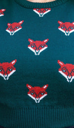 Green Fox Cropped Tank Top by Run and Fly