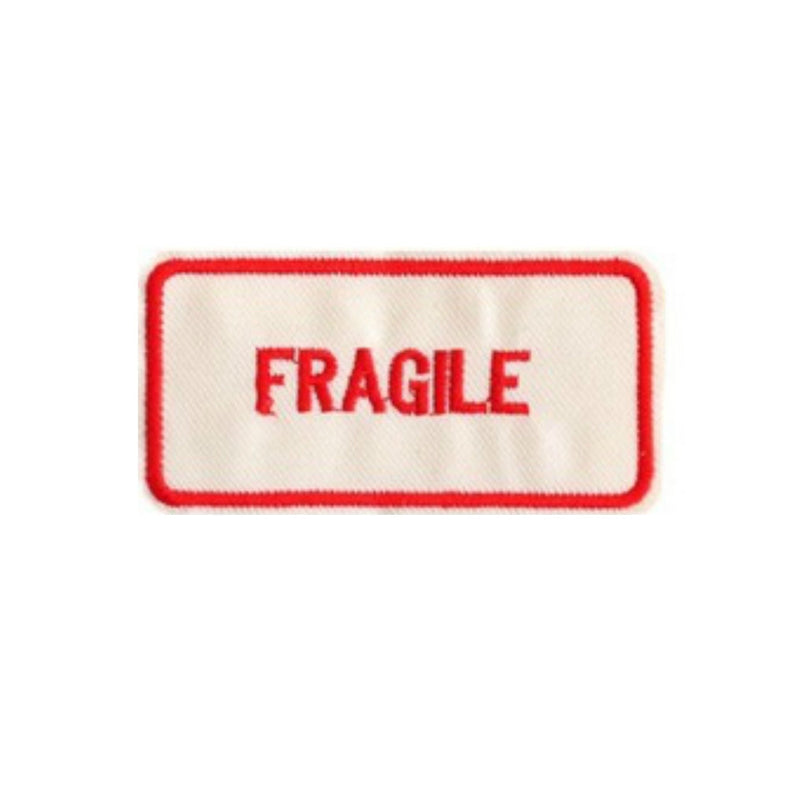 Fragile Iron On Patch - Minimum Mouse