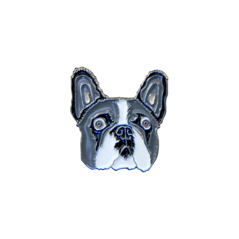 French Bulldog Enamel Lapel Pin Badge - Minimum Mouse