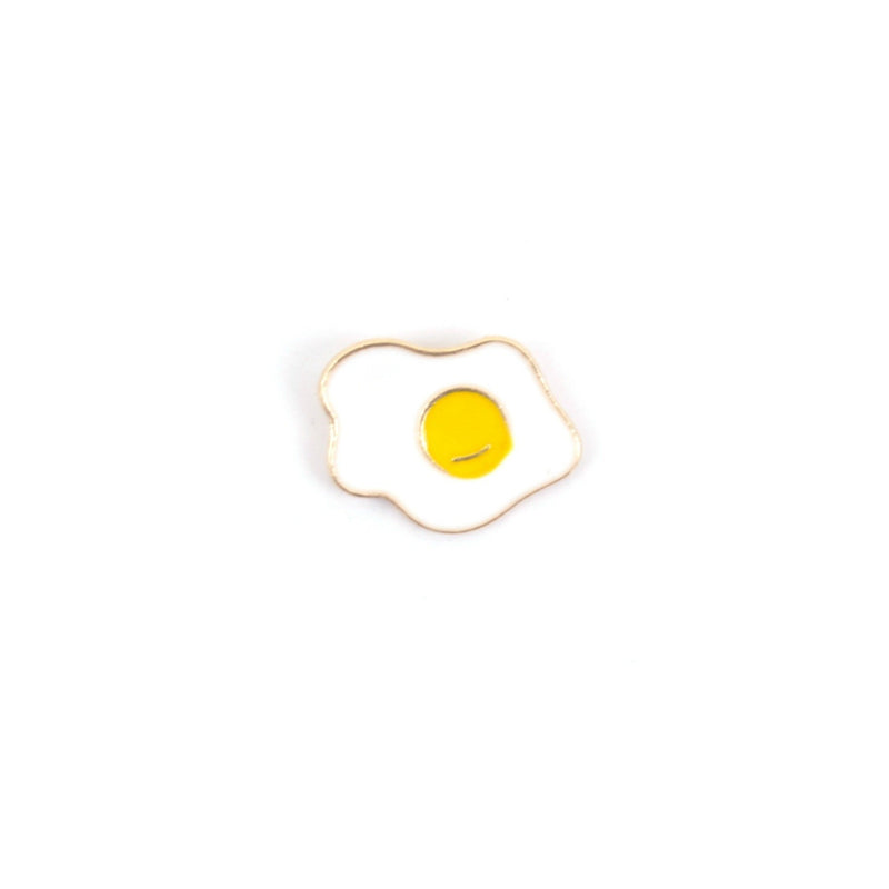 Fried Egg Enamel Lapel Pin Badge - Minimum Mouse