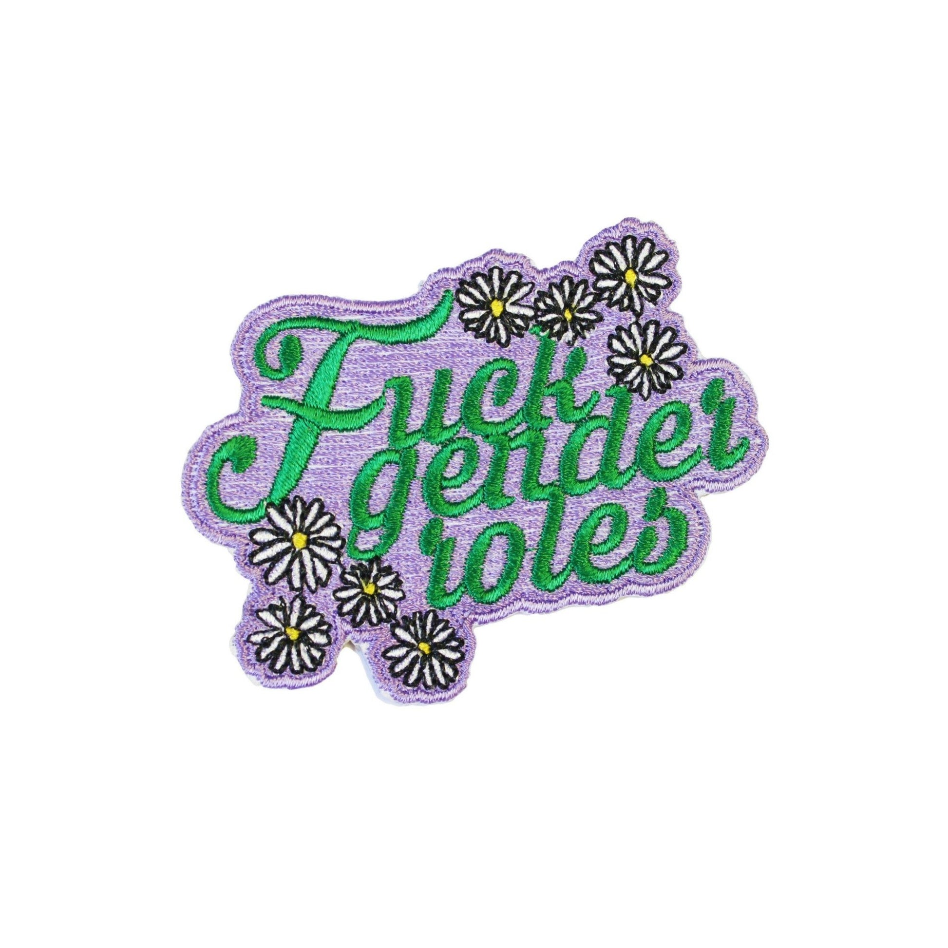 Fuck Gender Roles Iron On Feminist Patch - Minimum Mouse
