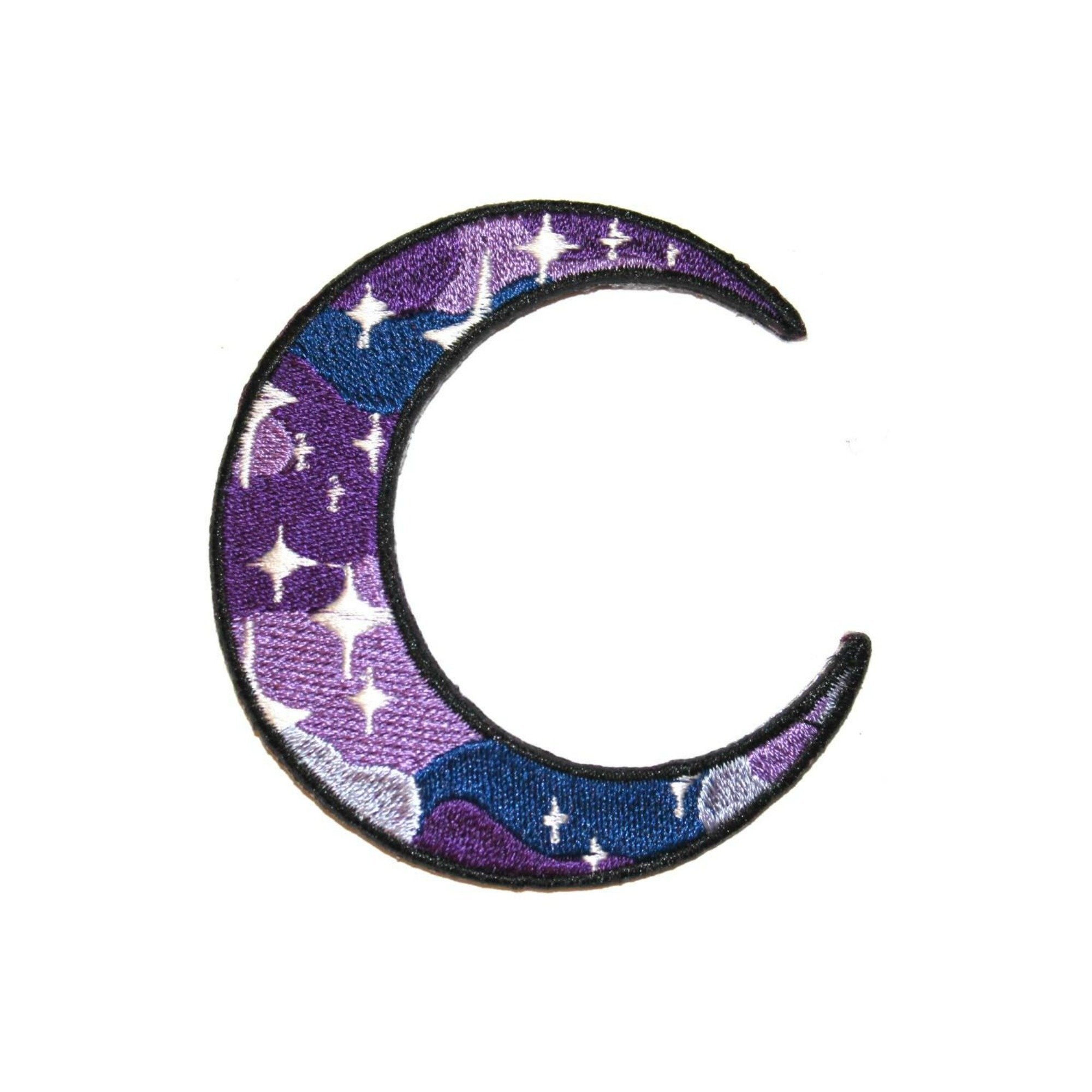 Iron On Patch - Moon Phase Applique For DIY Clothing & Crafts