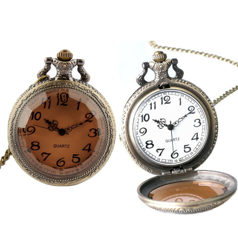 Glass Front Quartz Pocket Watch - Minimum Mouse