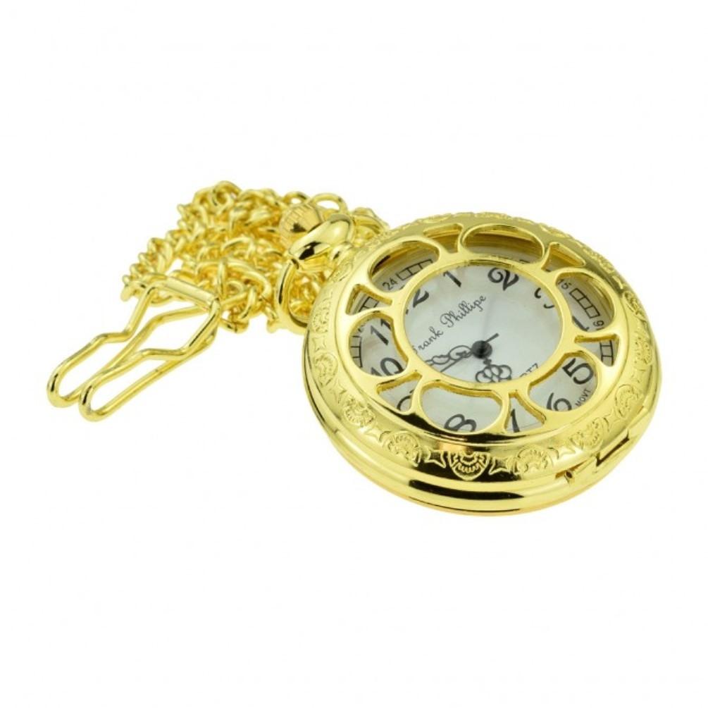 Gold Cut Out Quartz Pocket Watch - Minimum Mouse