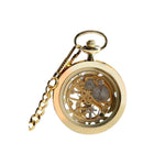 Gold Gear Cog Mechanical Hand Wind Pocket Watch - Minimum Mouse