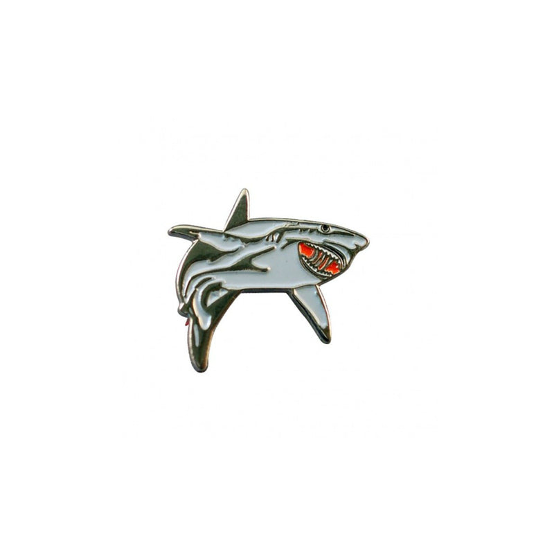 Great White Shark Enamel Lapel Pin Badge - Minimum Mouse