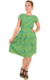 Green Cactus Print Dress by Run and Fly - Minimum Mouse