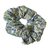 Green Ditsy Floral Scrunchie - Made From Vintage Fabric - Minimum Mouse