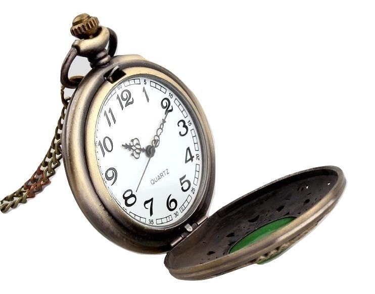 Green Gem Quartz Pocket Watch - Minimum Mouse