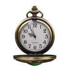 Green Gem Quartz Pocket Watch - Minimum Mouse