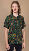 Green Paisley Print Shirt by Run and Fly