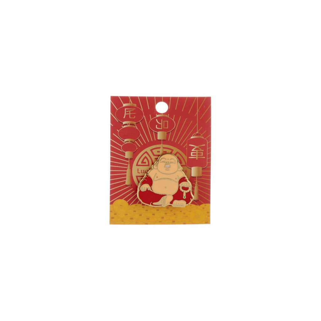 Happy Buddha Enamel Lapel Pin Badge - Minimum Mouse