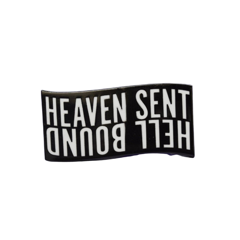 Heaven Sent Hell Bound Enamel Lapel Pin Badge - Minimum Mouse