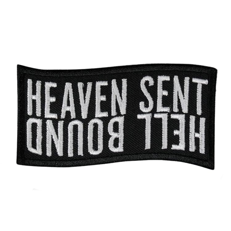 Heaven Sent Hell Bound Iron On Patch - Minimum Mouse