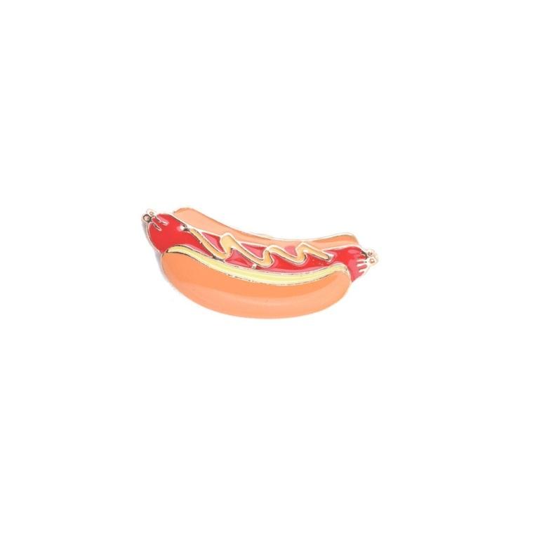 Hot Dog Enamel Lapel Pin Badge - Minimum Mouse