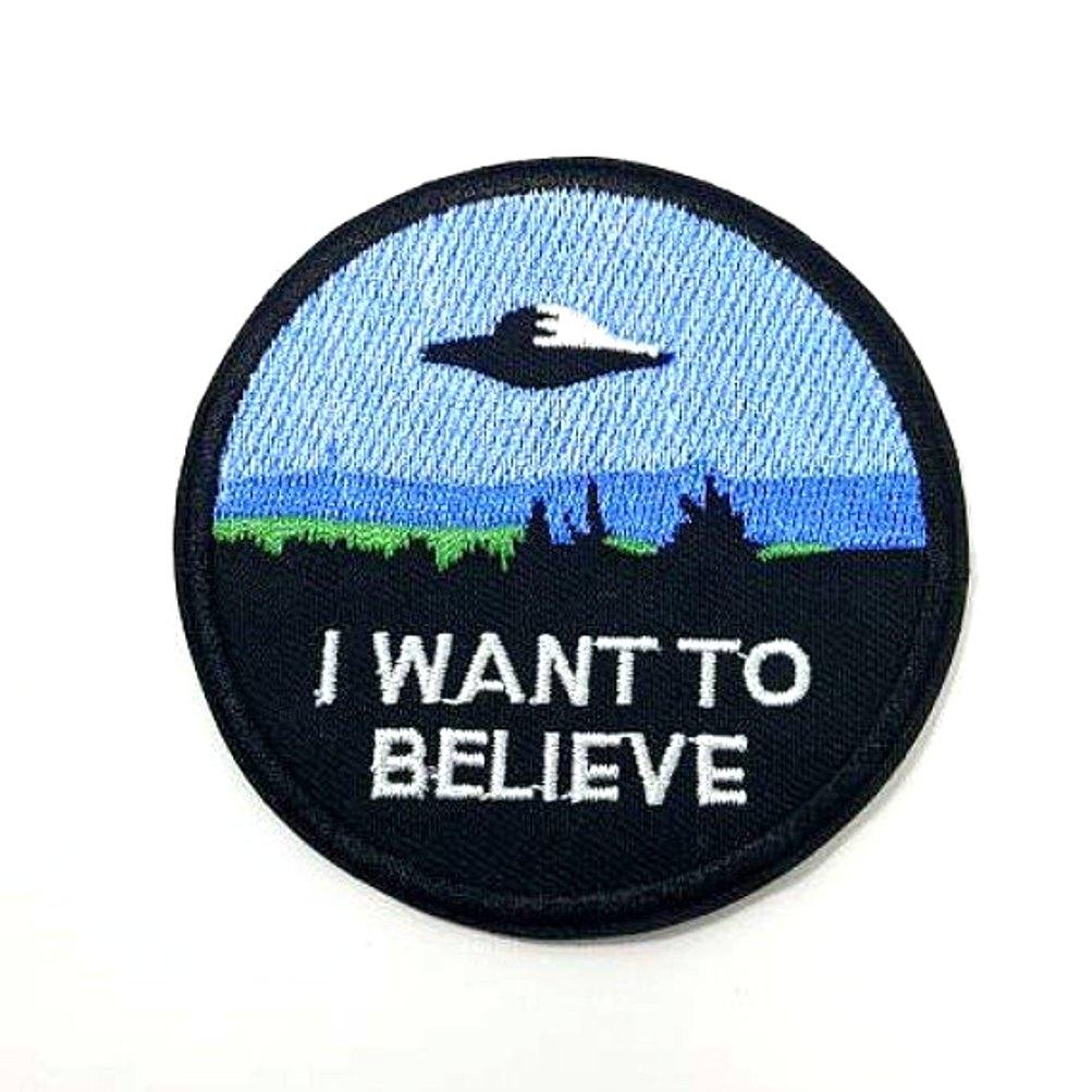 I Want To Believe X Files Iron On Space Patch - Minimum Mouse