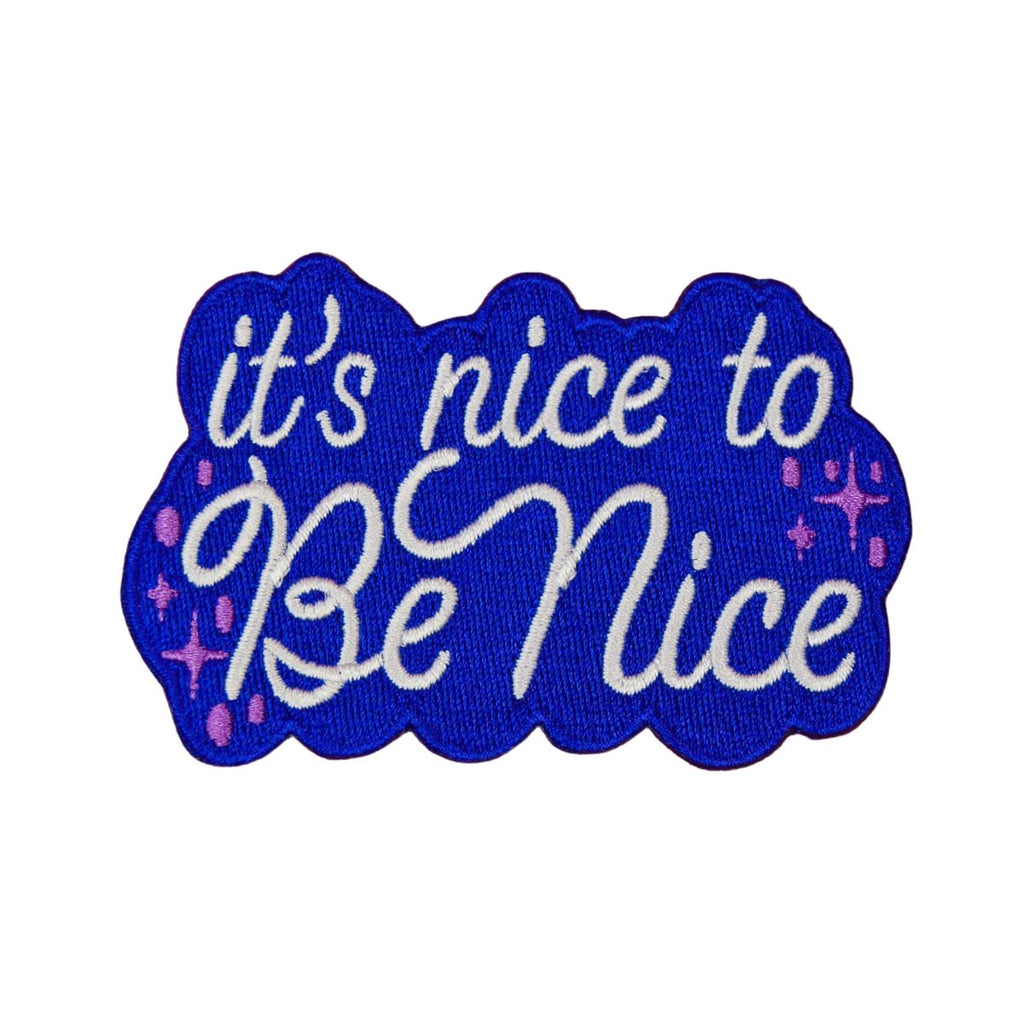 It's Nice to be nice iron on patch - Minimum Mouse