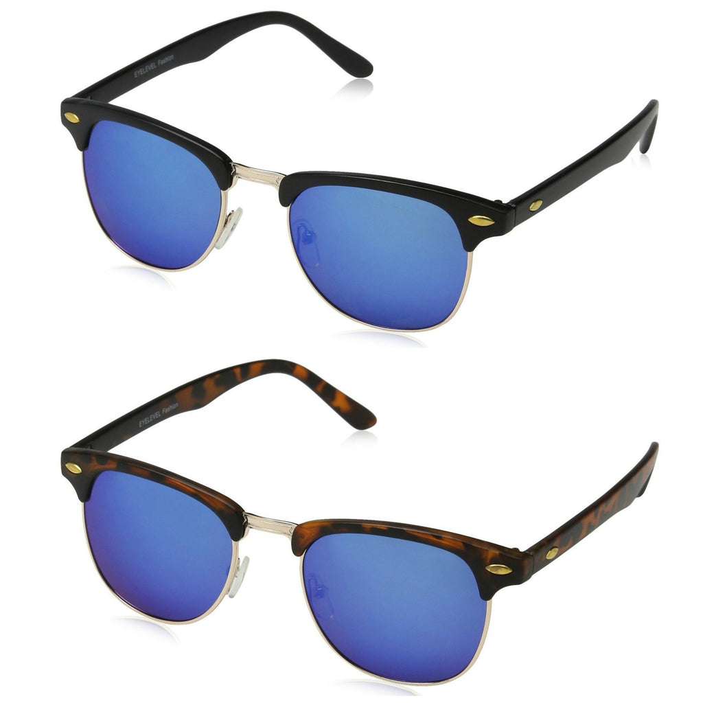 JACKSON Reflective Lens Clubmaster Sunglasses - Minimum Mouse