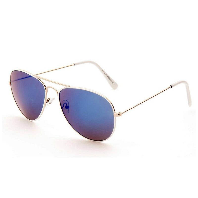 JETSTREAM Retro Mirrored Aviator Sunglasses - Minimum Mouse