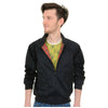 Navy Blue Harrington Jacket By Run And Fly