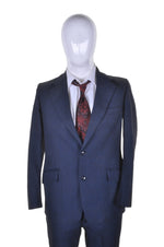 John Collier Dark Blue Tweed Check Suit 38R - Minimum Mouse