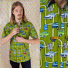 Short Sleeve Mod Car Print Shirt by Run and Fly