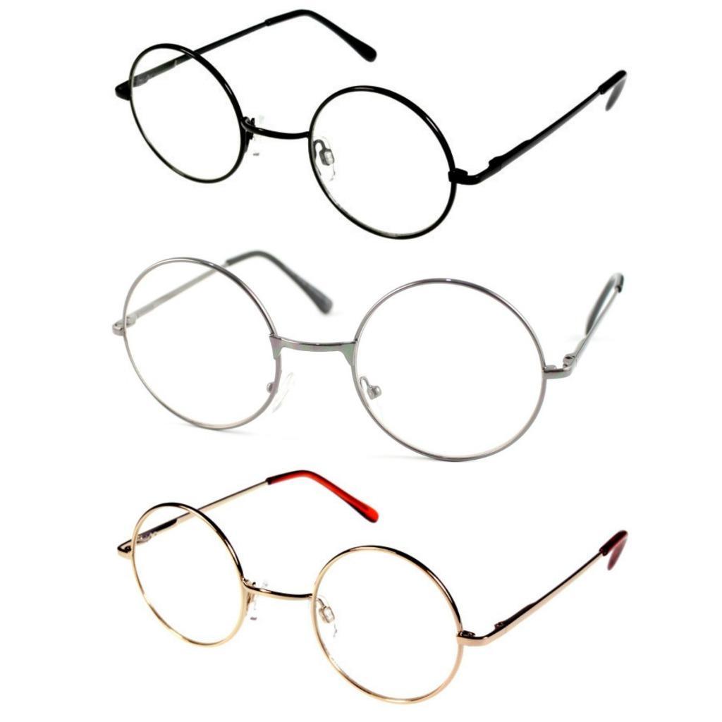 LENNON Clear Lens Round Glasses - Minimum Mouse