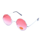 LENNON Round Lens Metal Sunglasses