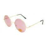 LENNON Round Lens Metal Sunglasses