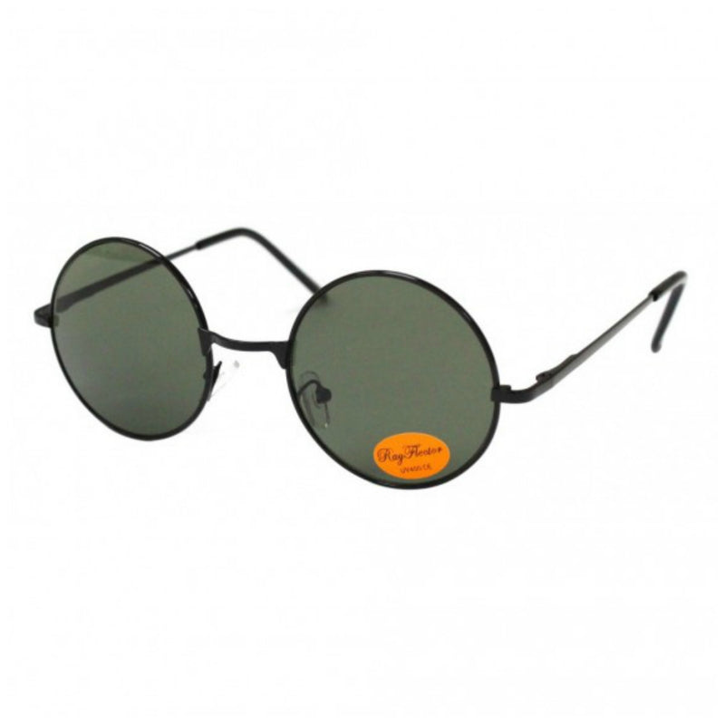 LENNON Round Lens Metal Sunglasses