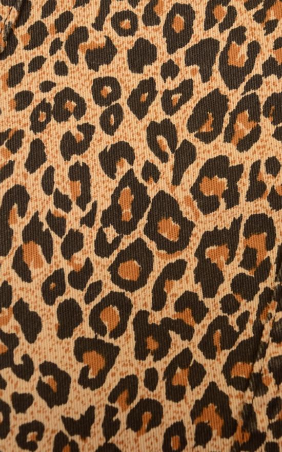 Leopard Print Dungaree Pinafore Dress by Run and Fly - Minimum Mouse