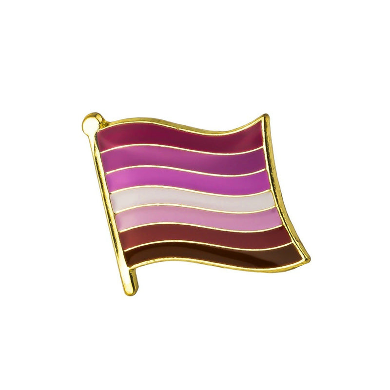 LGBT Gay Pride Rainbow Flags Enamel Lapel Pin Badge - Minimum Mouse