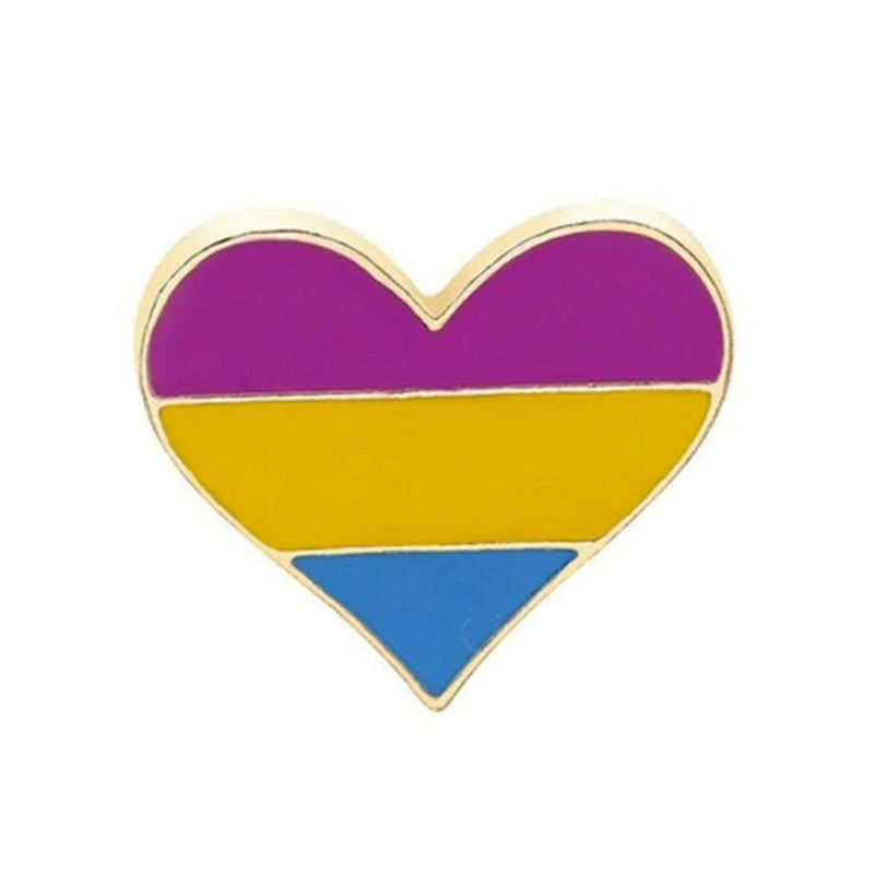 LGBT Heart Pin Badge - Minimum Mouse