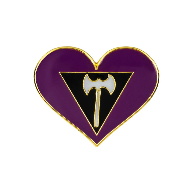 LGBT Heart Pin Badge - Minimum Mouse