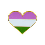 LGBT Heart Pin Badge - Minimum Mouse
